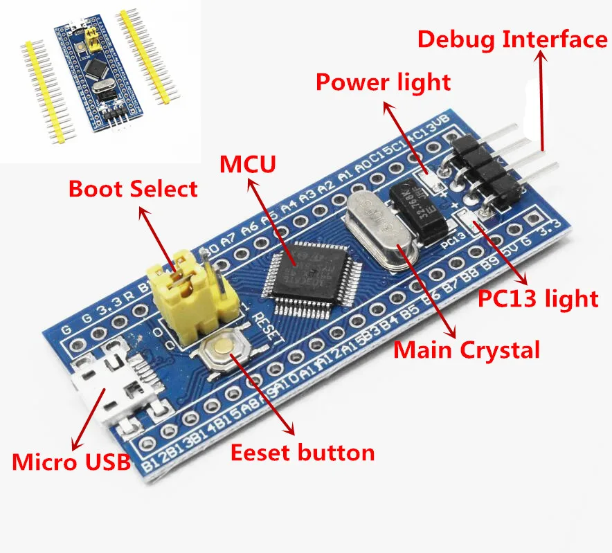 STM32F103C8T6 ARM STM32 Минимальный модуль развития системы для arduino