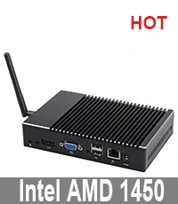 2 LAN 4 ядра Mini Pc Windows 10 Wi-Fi HDMI USB 3,0 X86 ПК без вентилятора Небольшой настольный компьютер