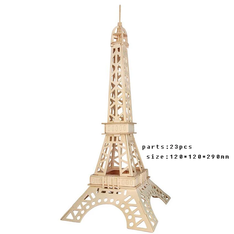 eiffel tower wooden puzzle