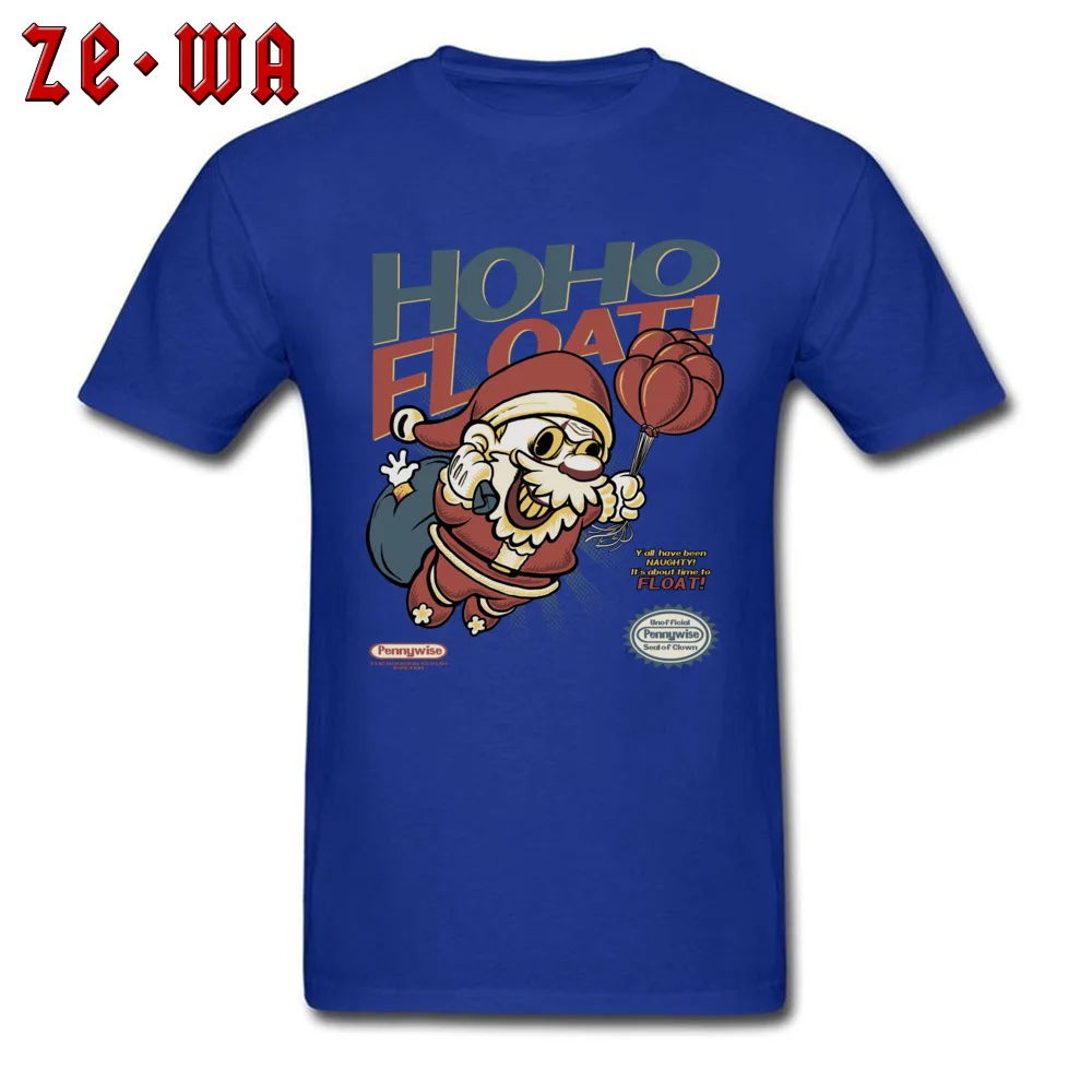 Printing Ho Ho Float Men Tshirts Hot Sale Summer/Autumn Short Sleeve O-Neck Pure Cotton Tops Shirts Casual Tee-Shirts Ho Ho Float blue
