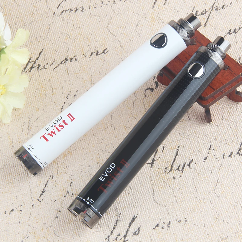 1 шт. EVOD Twist II 2 vaporizador переменное напряжение 3,3 V~ 4,8 V vape мод электронная сигарета vape для электронной сигареты EGO 510 Атомайзер