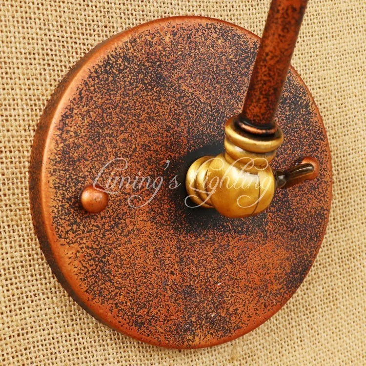 Industrial Loft Style Swing Arm Edison Wall Sconce Bedside Wall Lamp Iron Vintage Wall Light Fixtures For Home Indoor Lighting