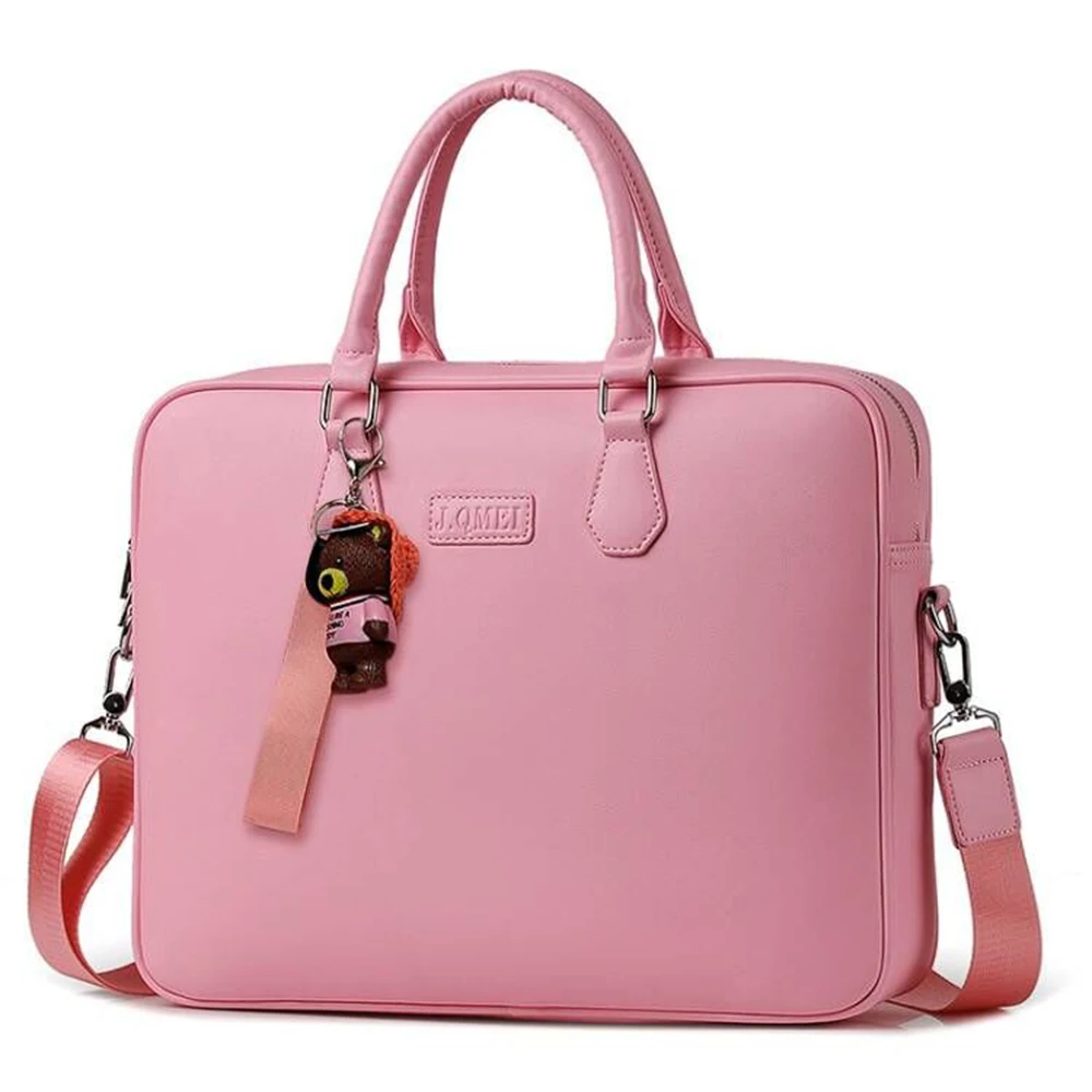 

2019 Newest PU waterproof Handbag Laptop Bag 14" 15.6inch Sleeve Case For Macbook Notebook Air Pro girls Shoulder Bags