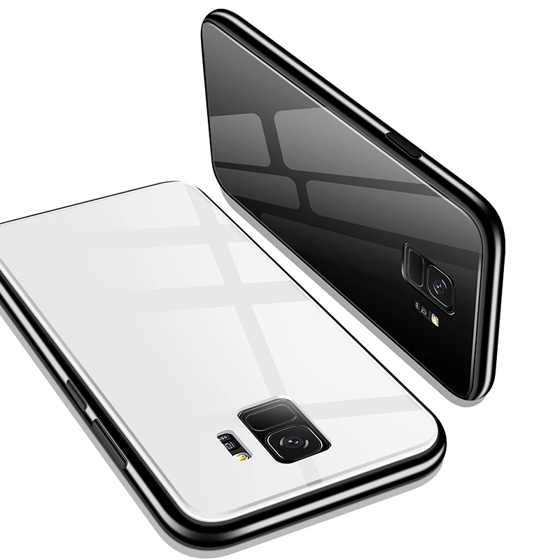 TOO Tempered Glass Back Case Cover For Samsung Galaxy S8 S9 Luxury 9H