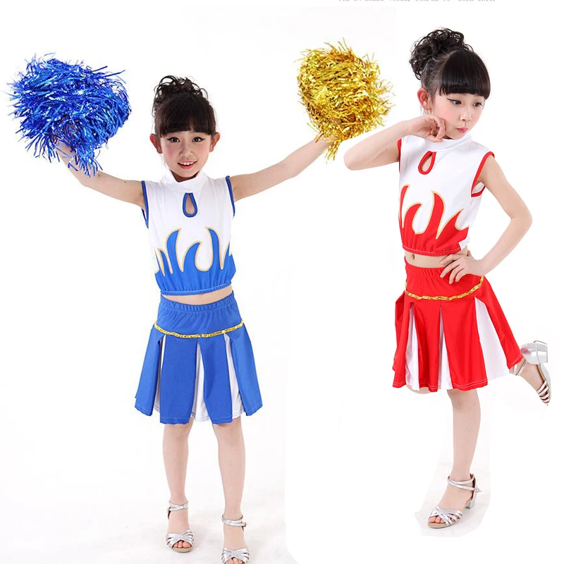 Костюм для девочек Стандартный красный старшеклассников|cheerleader costume kids|cheer uniformskids