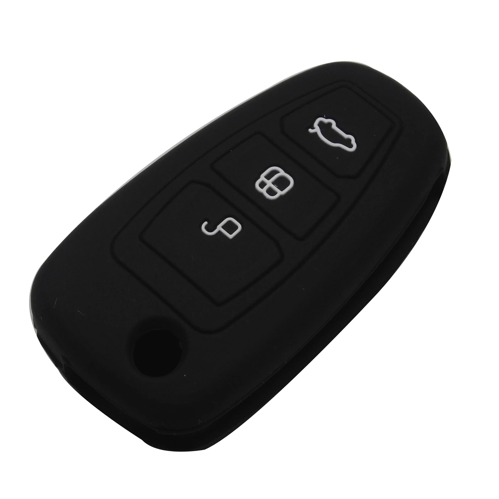 Jingyuqin укладки удаленного флип-ключ для автомобиля Fob Силиконовый чехол протектор для FORD Fiesta Фокус Mondeo Kuga эко Спорт 3 кнопки