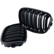 1 pair Car Style One Pair Front Gloss Black Racing Grilles for BMW F20 2011-2014