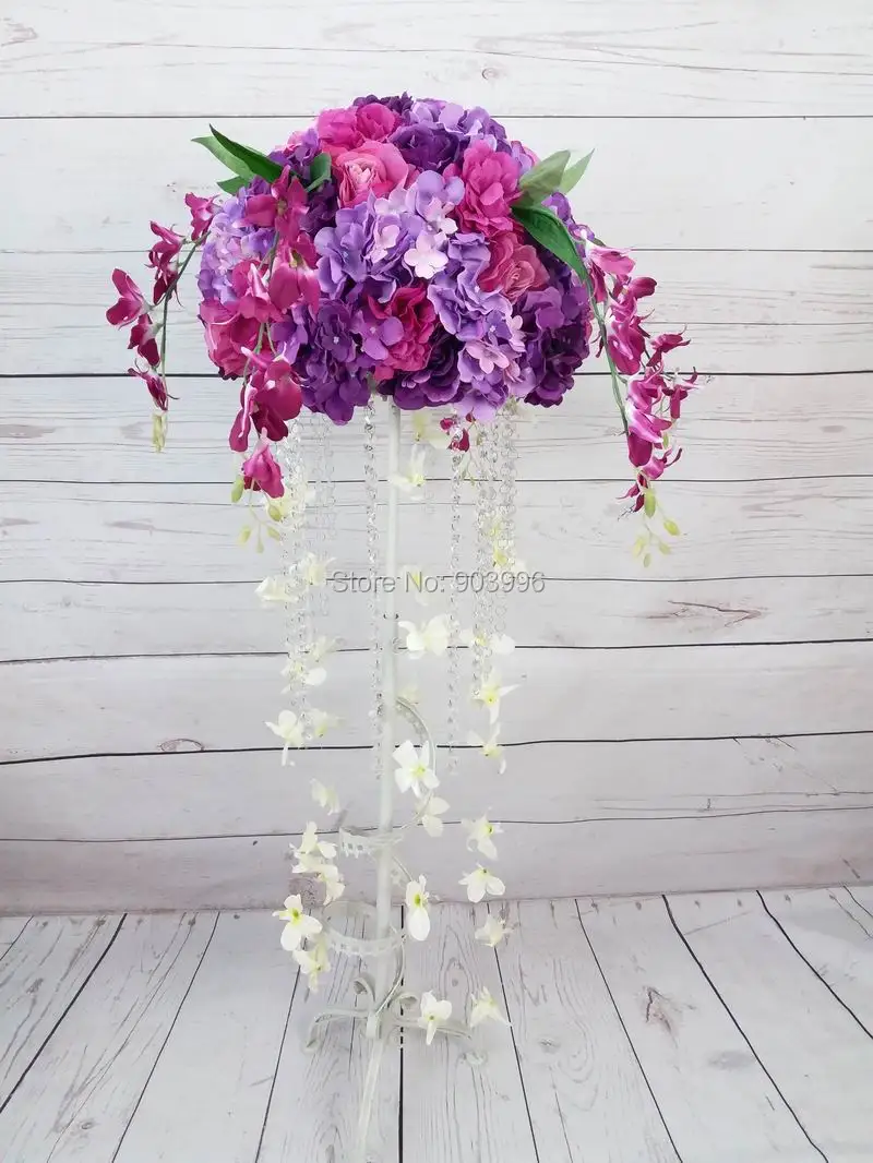 SPR Purple table centerpiece artificial rose wedding flower wall backdrop road lead arch flower ball for party arrangement SPR Purple table centerpiece artificial rose wedding flower wall backdrop road lead arch flower ball for party arrangement