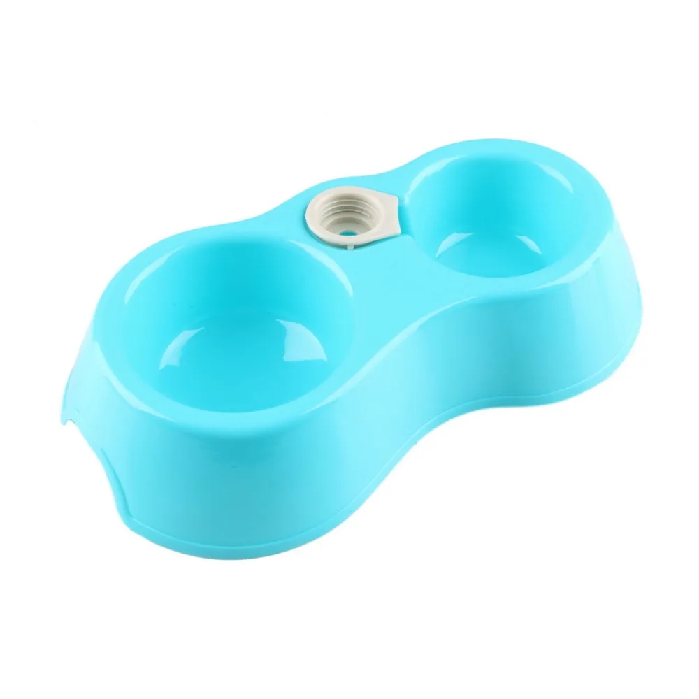 

Sale Dual Port Dog Automatic Water Dispenser Feeder Utensils Bowl Cat Drinking Fountain Food Dish Pet Bowl new arrival