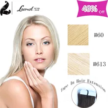Laurel Hair Products Skin Weft 8a Straight Virgin Hair Tape In Human Hair Extensions 16-24inches Extension Bande Cheveux Humains