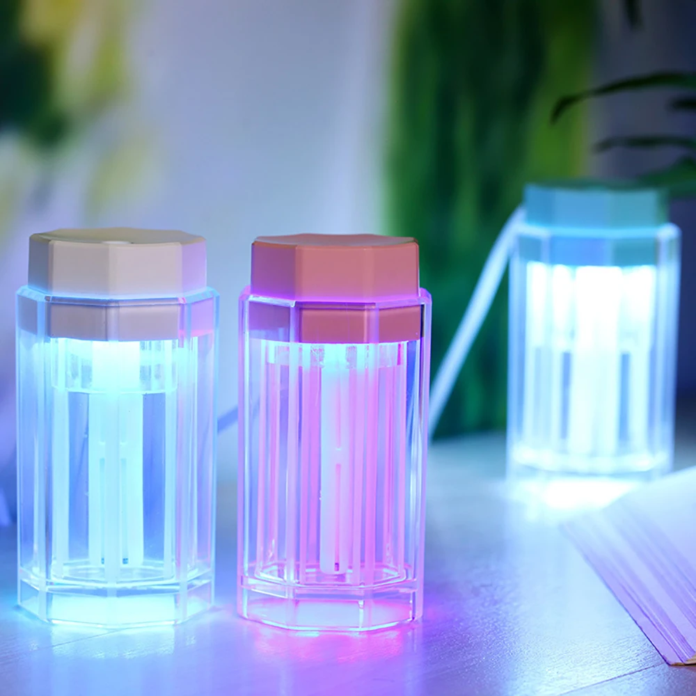 

Mini 7 Colors LED Light USB Air Humidifier Ultrasonic Rainbow Lamp Essential Oil Aroma Diffuser Home Office Mist Maker Fogger