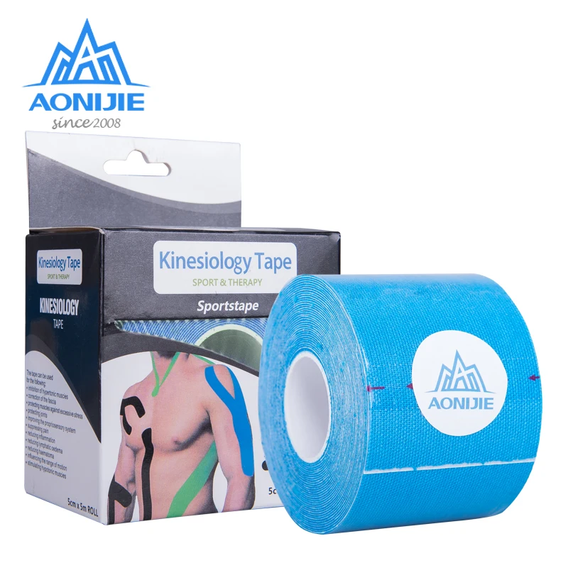 

AONIJIE 5M*5M Lenght Elastic Kinesiology Sports Tape Athletic Strapping Gym Tennis Fitness Running Knee Muscle e Therapeutic