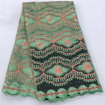 

French Net Lace Tulle Fabric High Quality African Tulle Lace Fabric 5yards Embroidered African Mesh French Tulle Lace-L5