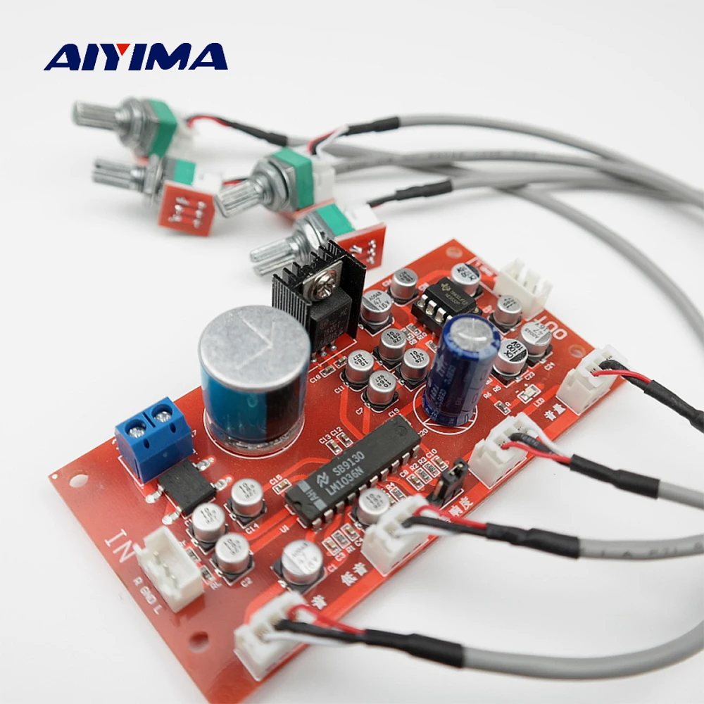 

AIYIMA LM1036 Tone Board Bass Treble Balance Volume Control Adjustment NE5532 OP AMP HIFI Preamplifier Amplifier Single Power