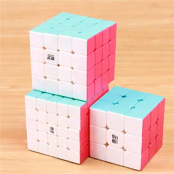 QIYI warrior 3x3x3 speed magic cube stickerless 4x4x4 professional puzzle cubo 5x5x5 smoothly cubes educational toys 1