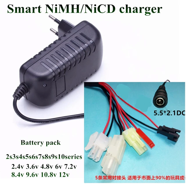 Intelligent 2.4V 3.6V 4.8V 6V 7.2V 8.4V 9.6V 10.8V 12V NIMH/NICD