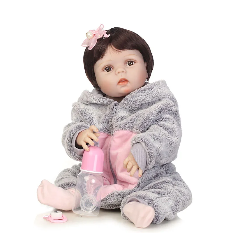 

56CM Full Silicone Baby Reborn Dolls Lifelike Jointed Princess Girls Toy Festival Gift YH-17