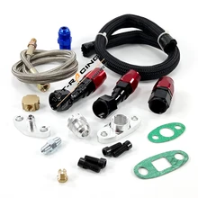 Linha de alimentação de óleo linha de retorno de óleo linha de drenagem de óleo kit apto t3/t4/t04e/t60/t61 turbo