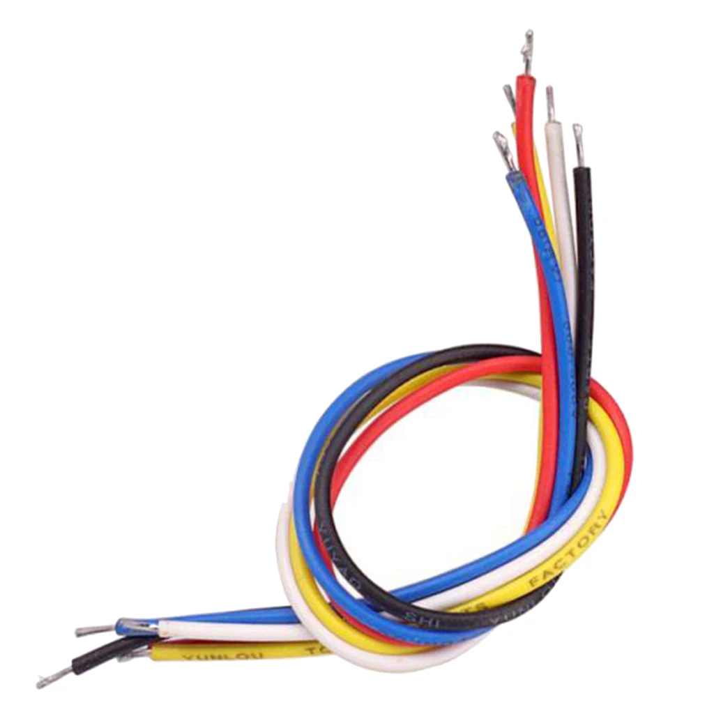 Set/10pcs 19cm Inner Circuit Connecting Wire Cable W/ Shielding For Electric Guitar Bass