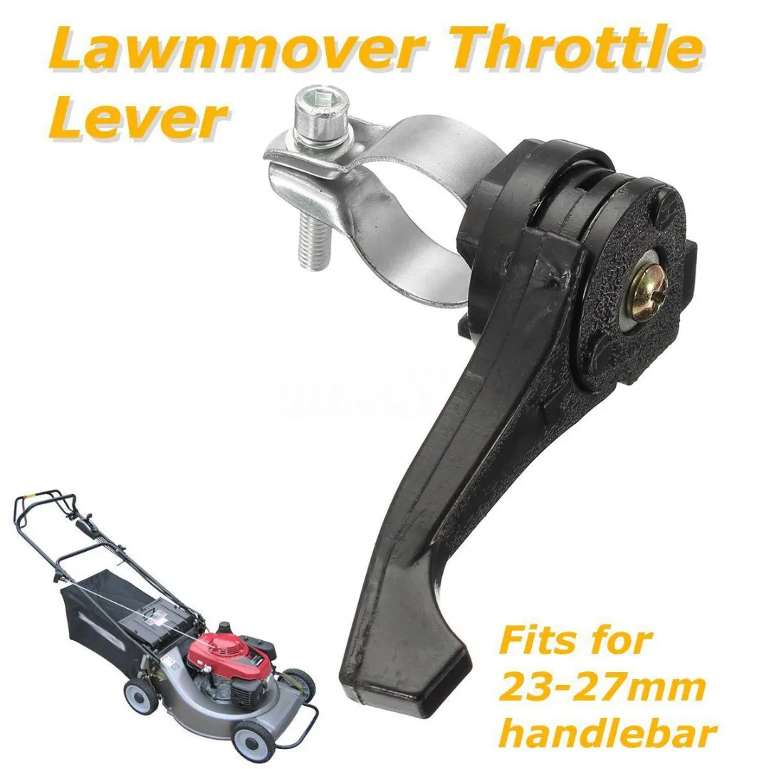 DWZ Universal Black Lawnmover Throttle Lever For 23mm - 27mm Lawn Mower Handlebar