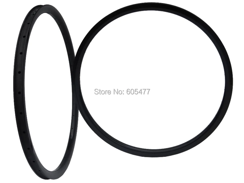 Top Brand New - Full Carbon Glossy Mountain Bike Clincher Rim MTB Bicycle 29ER Wheel Rims 1