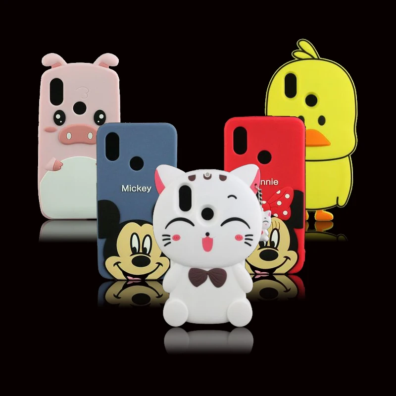 

For Xiaomi Mi 8 Case 3D Silicon Cartoon Soft Rubber Phone Back Case Cover for Xiaomi MI8 MI 8