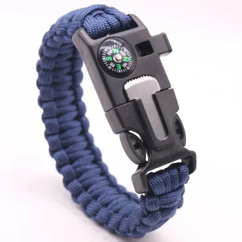 

Multi Functional Tactical Paracord Bracelet Survival Rescue Rope Light Climbing Paracord Charm Cord Outdoor Tools For man woman