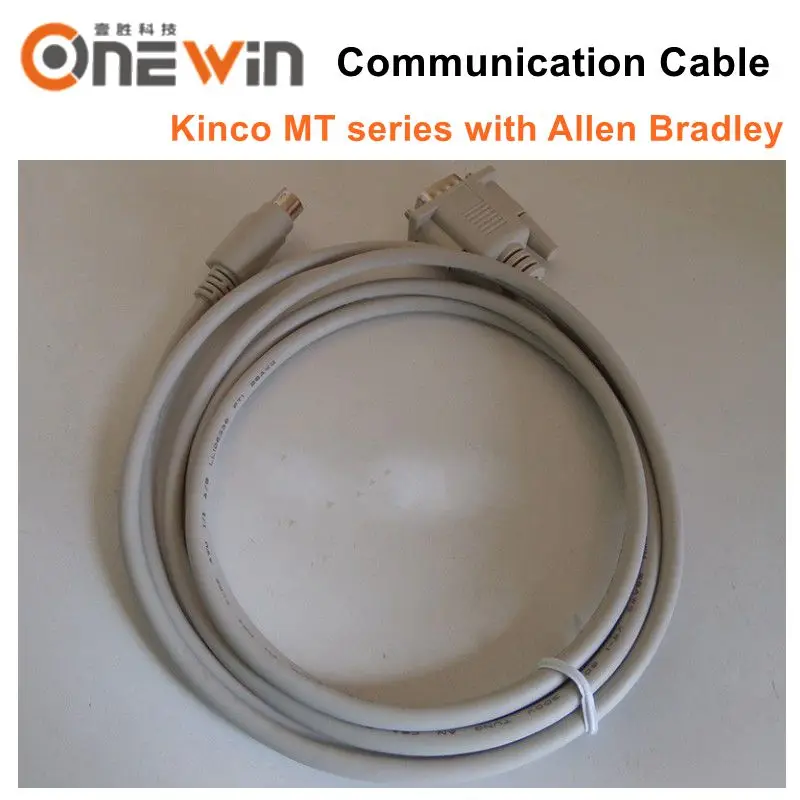 

Kinco MT4000/5000 HMI touch screen compatible Allen Bradley program cable connect the PLC and HMI