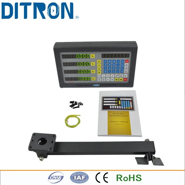 Ttl/rs422 4 оси Цифровое считывание для фрезерного станка и расточной станок с металлическим корпусом