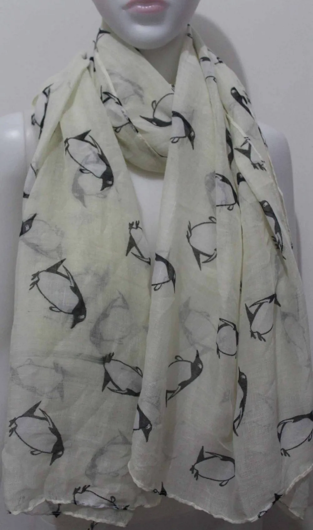 FOXMOTHER новые женские Модные Белые Черные Серые шарфы с пингвином петля снуд шарфы шали женские шарфы для мам