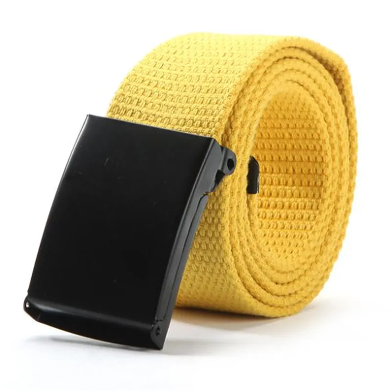 Fashion Unisex Women Men Waist Belt Waistband Casual Plain Webbing