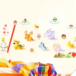 Наклейки для детей номеров мультфильм животных вечерние детские дети Спальня Crianca Stiker деколь Съемный DIY обои D14