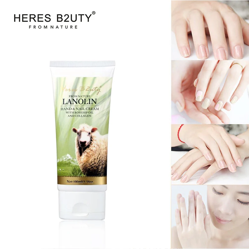 

New HERES B2UTY Lanolin Hand Cream Moisturizing Hand&nail Cream Whitening Nourishing Anti-chapping Hand Lotion collagen
