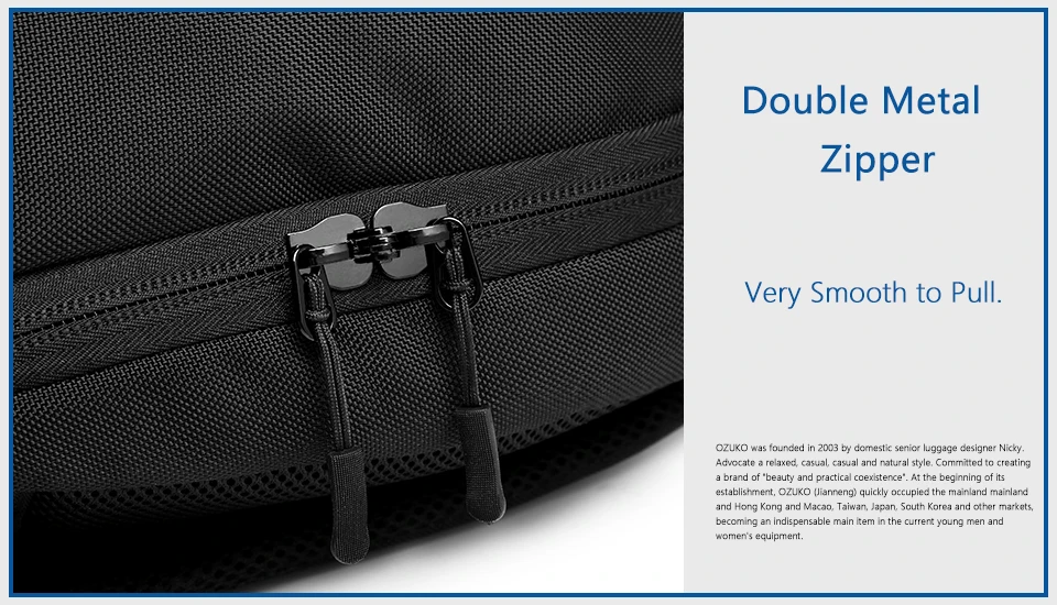 Double Metal Zipper