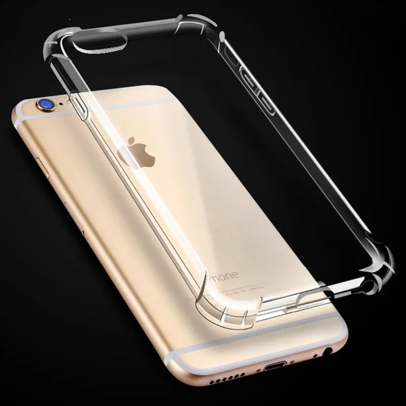 

Soft TPU Case Transparent Silicone phone Case for iPhone 5 6 6s 4 4s X XS MAX XR Phone Cover For iphone 6 plus 7plus Back cover