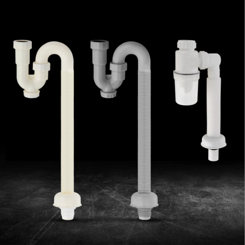 1 pc جديد تصميم S منحنى إزالة الروائح بالوعة خرطوم الصرف حوض للحمام الحشرات الوقاية استنزاف الأنابيب فريد السباكة خرطوم