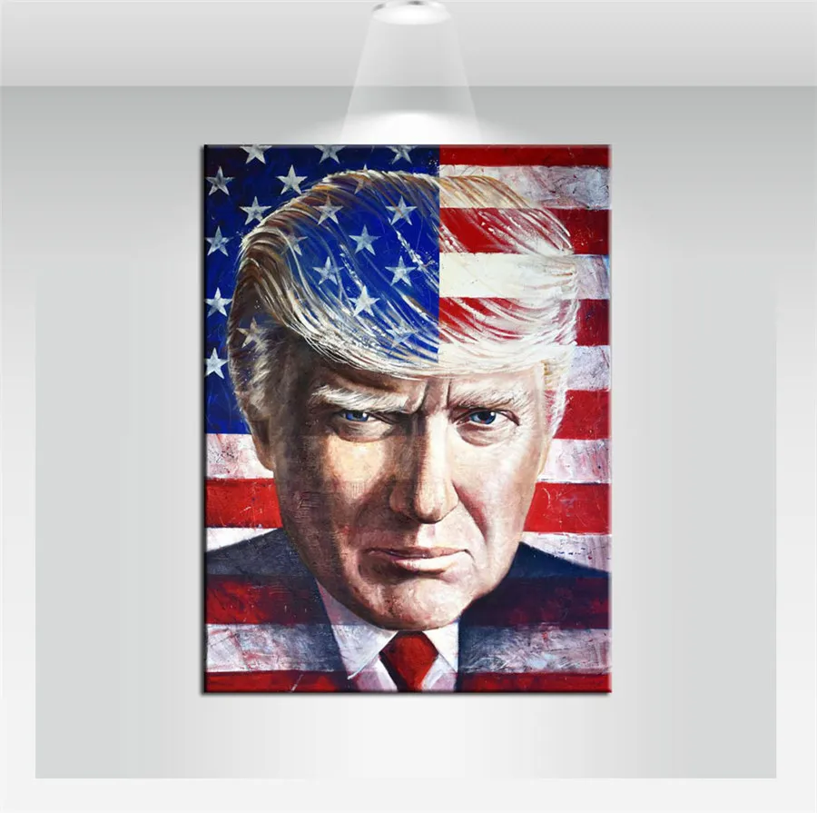 Дональд Трамп Картина на холсте гостиная домашний декор Современная роспись