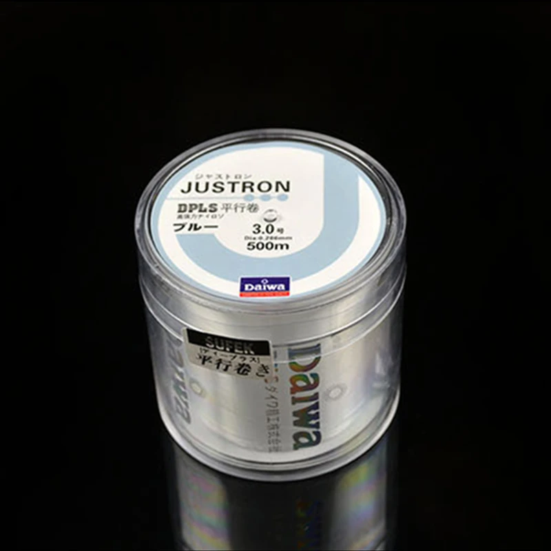 DAIWA 500M Fluorocarbon Japan Monofilament Nylon Fishing Line 10LB - 40LB Monofilament Carp fishing Main Line with Plastic Box