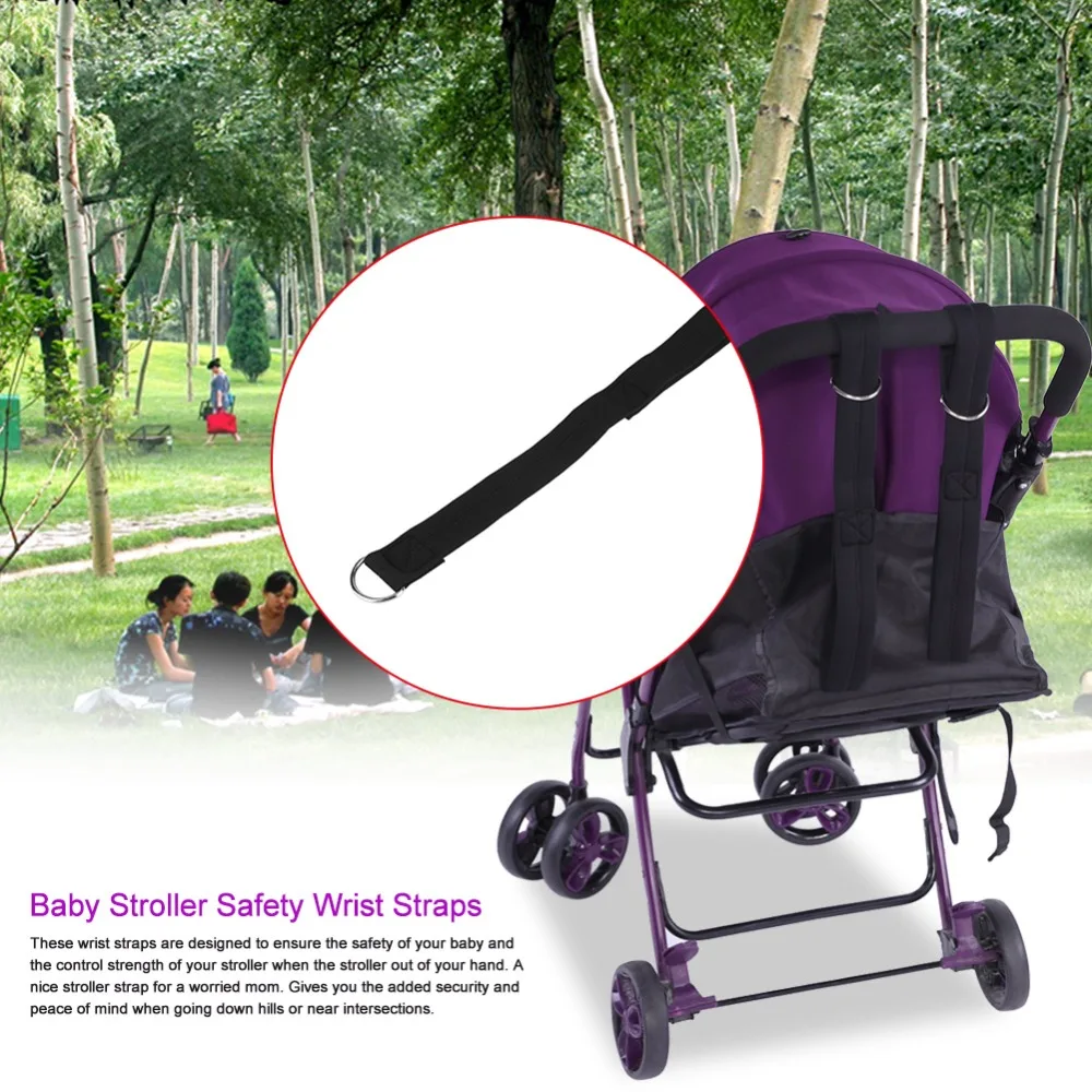 Infant Baby Stroller Hook with Hook Loop PU Leather Alloy