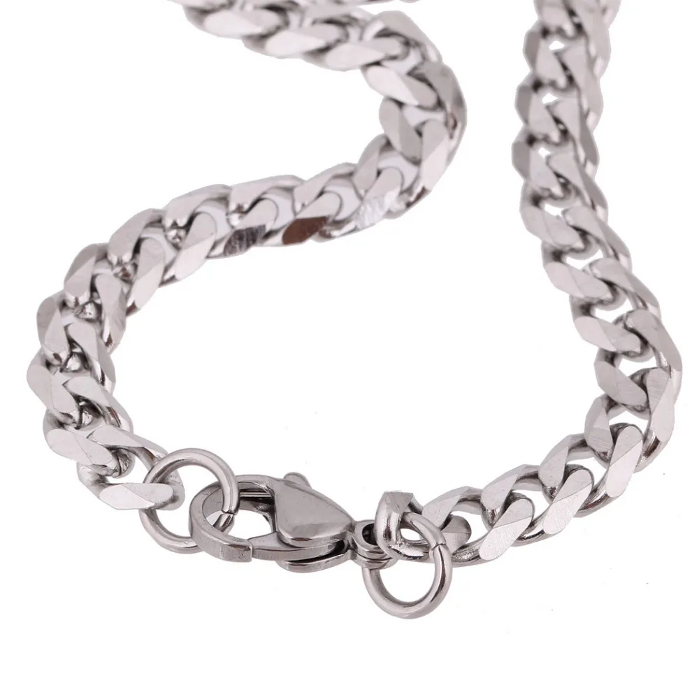 Aliexpress.com : Buy Length 60cm ,5mm Stainless Steel Necklace Curb Cuban Chain Necklace Mens 
