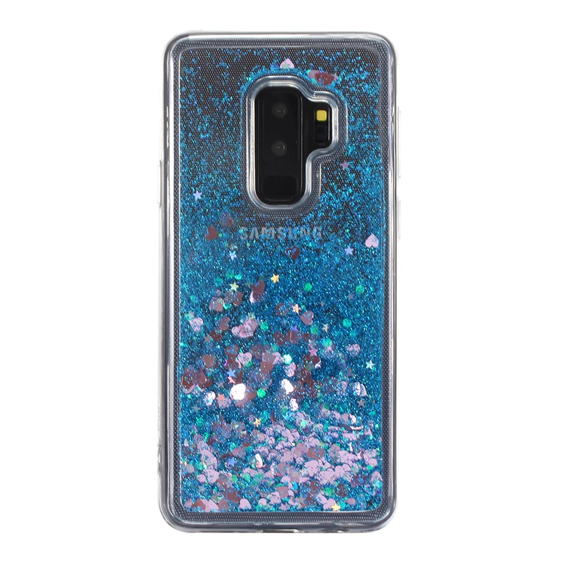 Чехол с жидкими блестками и зыбучим песком для Samsung S9 Plus S6 S7 edge S8 S10 Lite A6 A7 A8 A9 J6 2018 M10