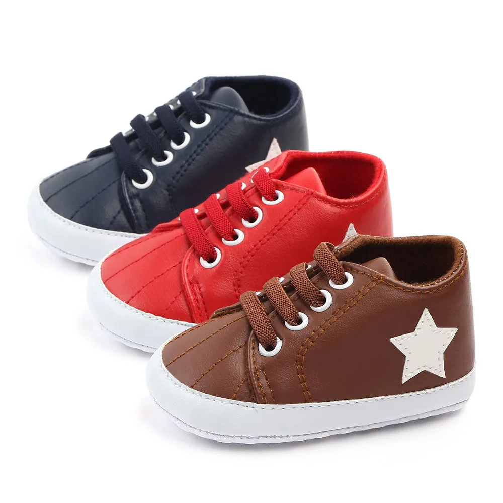 

0-1 Year Old Baby PU Leather Toddler Shoes Soft Bottom Baby Shoes Sports Shoes Newborn Girl Shoes