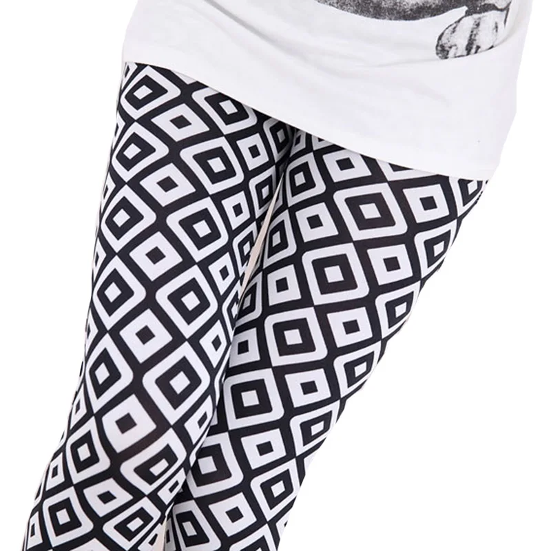 

VIIANLES Short Legging Casual Pants Floral Print Pants Women Capris High Waisted Leggins Lady's Elastic Slim Fitness Leggings