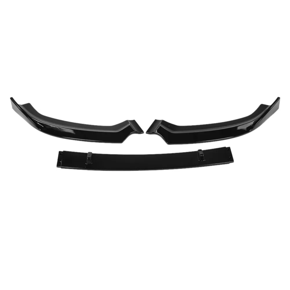 Parachoques delantero del labio para S3 estilo parachoques delantero Spoiler labial negro brillante/fibra de carbono Estilo Universal para Audi A3 s-line 8 V 2017-2018 Parachoques delantero del labio para S3 estilo parachoques delantero Spoiler labial negro brillante/fibra de carbono Estilo Universal para Audi A3 s-line 8 V 2017-2018
