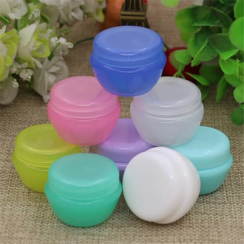 

50Pcs/Lot 5g Mini Empty Mushroom Cream Bottle My Creams Refillable Bottle Cosmetic Makeup Packing Box