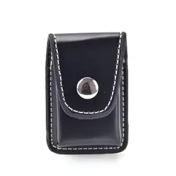 Шт. 1 шт. Zippo легче для мужчин чехол для зажигалки сумка небольшой BoxCase для Zippo Супер матч высокое кожаный чехол ветрозащитный черный