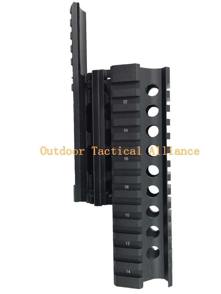 Airsoft Tactical AK 74U Airsoft Quad Ris Rail Scope Mount Handguard Rail 12 шт. Picatinny Чехлы для охоты аксессуары для стрельбы