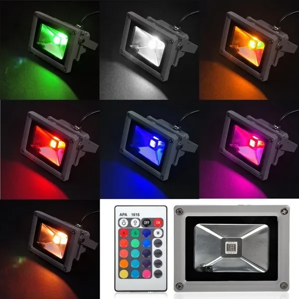 10 Вт 20 Вт 30 Вт 50 Вт LED RGB холодный теплый белый Светодиодный прожектор наружная лампа прожектор водостойкий 85-265 Светодиодный светодиодный