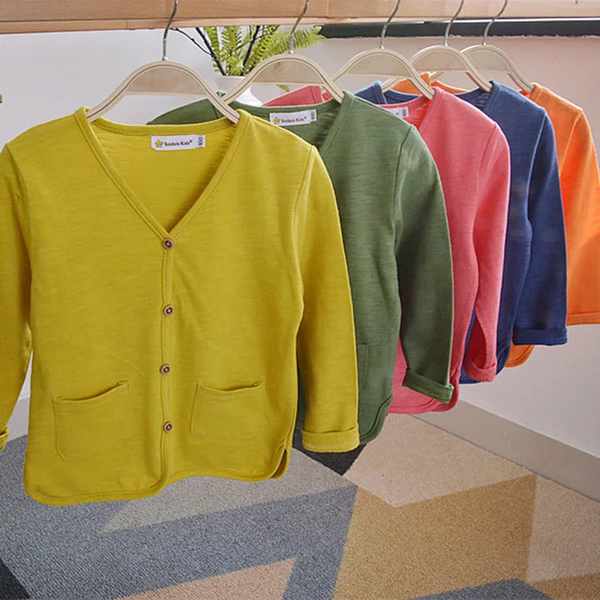 

Boys Girls Candy Color T shirt 2017 Spring Summer Thin Sweater New Arrivals Kids Cotton Long Sleeve T-shirts Toddler Tees Tops