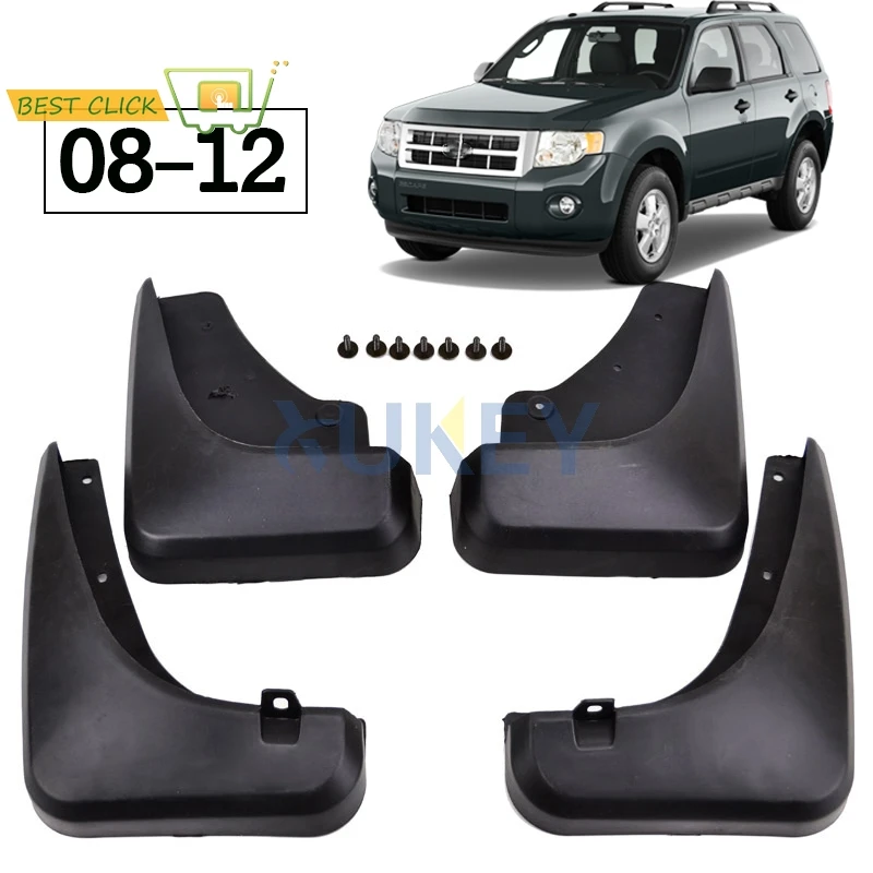 

For Ford Escape 2008 - 2012 Mercury Mariner 2009 2010 2011 Mudflaps Splash Guards Front Rear Mudguards Set Molded Mud Flaps